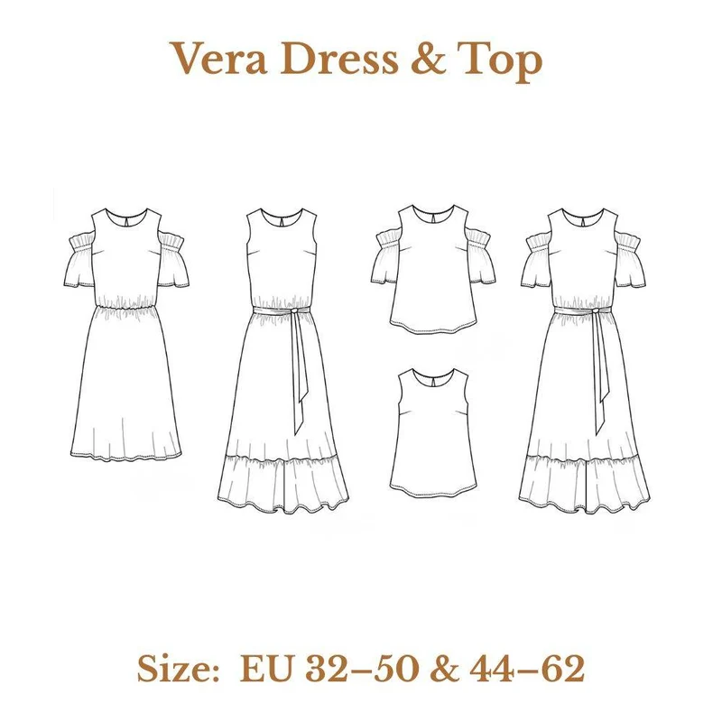 Patron de couture PDF | Robe et haut Vera | Ploen Patterns