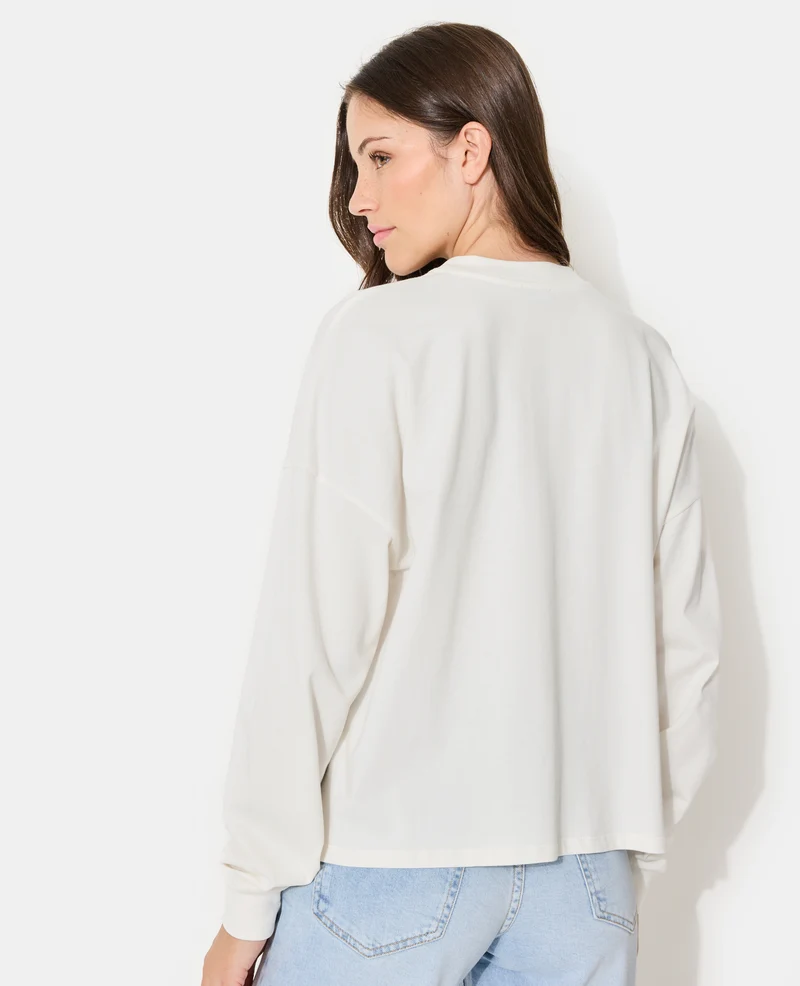 T-shirt manches longues avec print