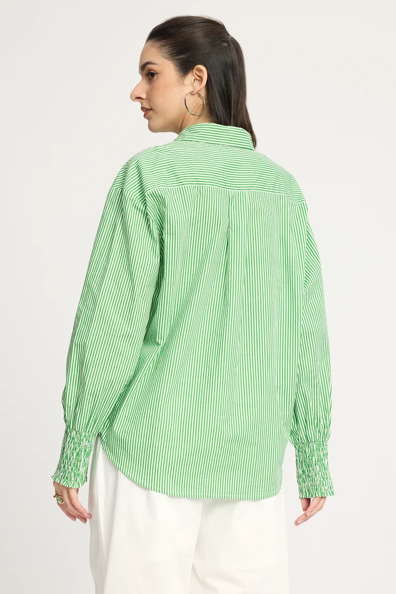 Kist|100% Cotton Striped Leisure Shirt