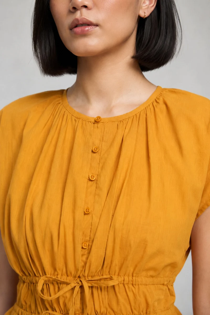 Janai|100% Cotton Waist Elasticated Top