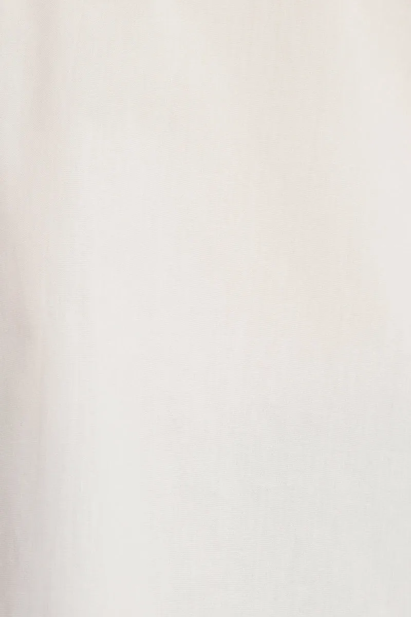 Makena|100% Cotton Sleeve Tie-Up Top