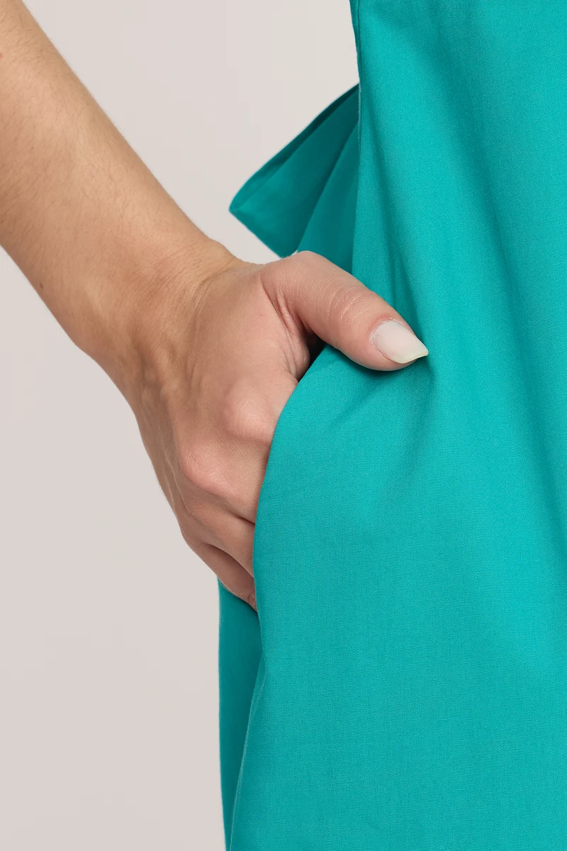 Frera|100% Cotton Tier Hem Midi Dress