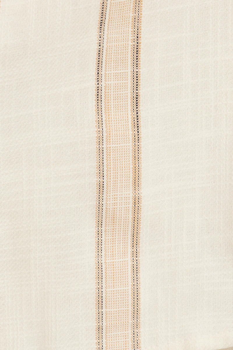 Elaga|100% Cotton Checked Collared Utility Shirt