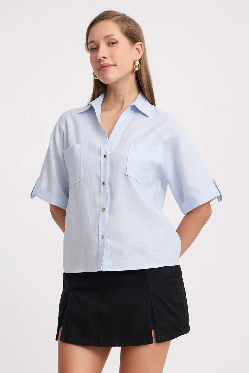 Stark|100% Cotton Short Sleeve Shirt