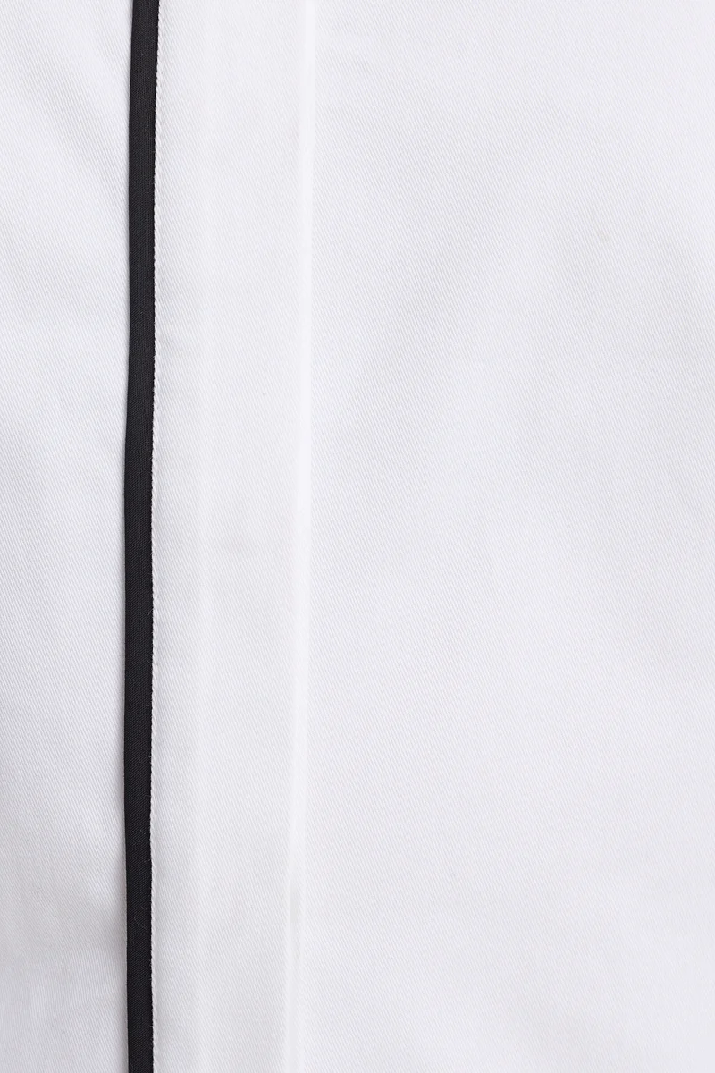 Juhn|100% Cotton Slit Sleeve Regular Shirt
