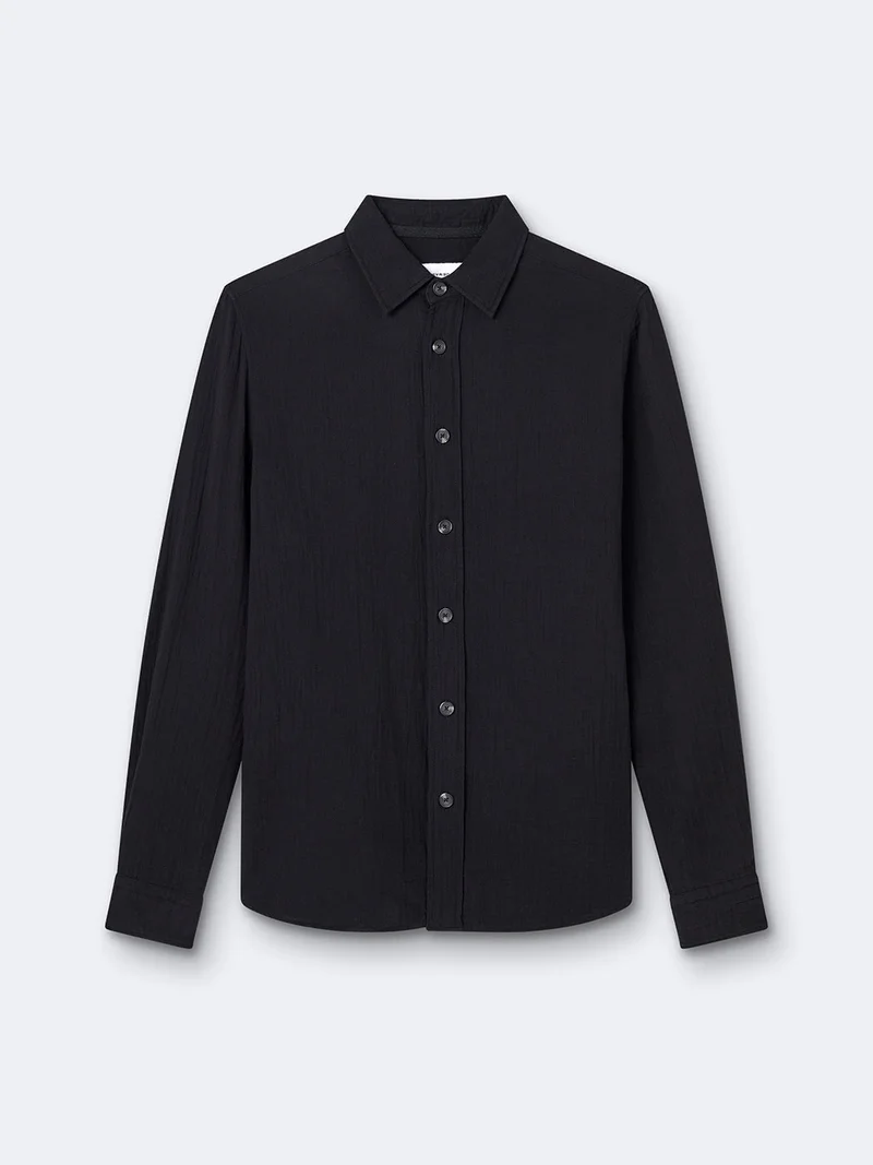 Chemise regular en 100% gaze de coton