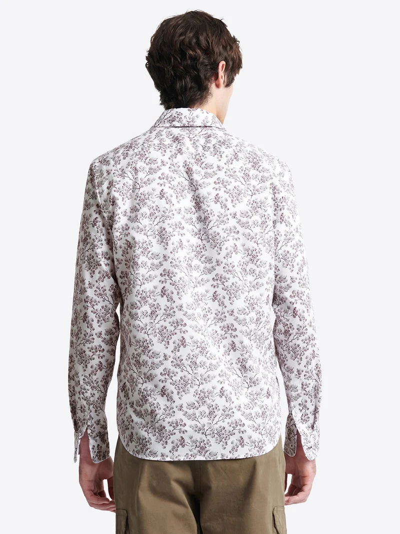 Chemise fleurie 100% coton