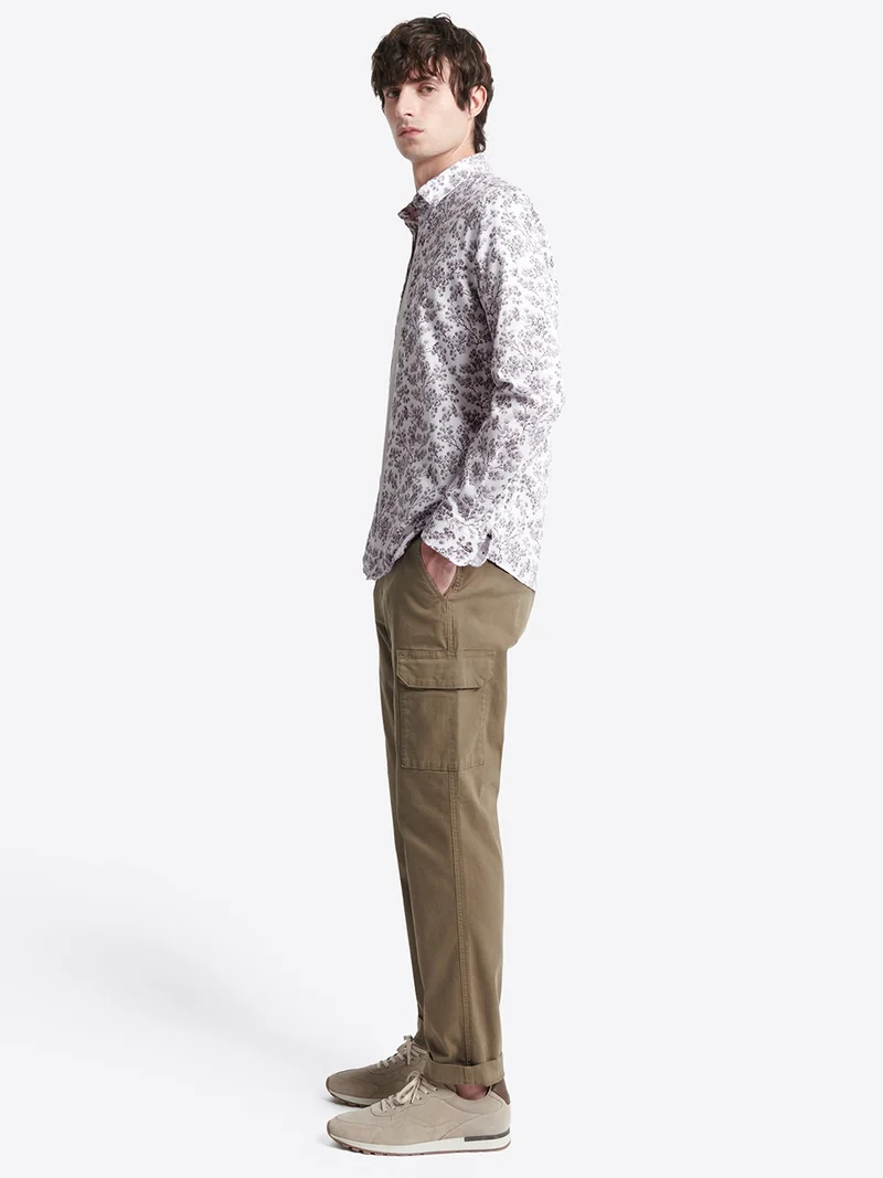 Chemise fleurie 100% coton