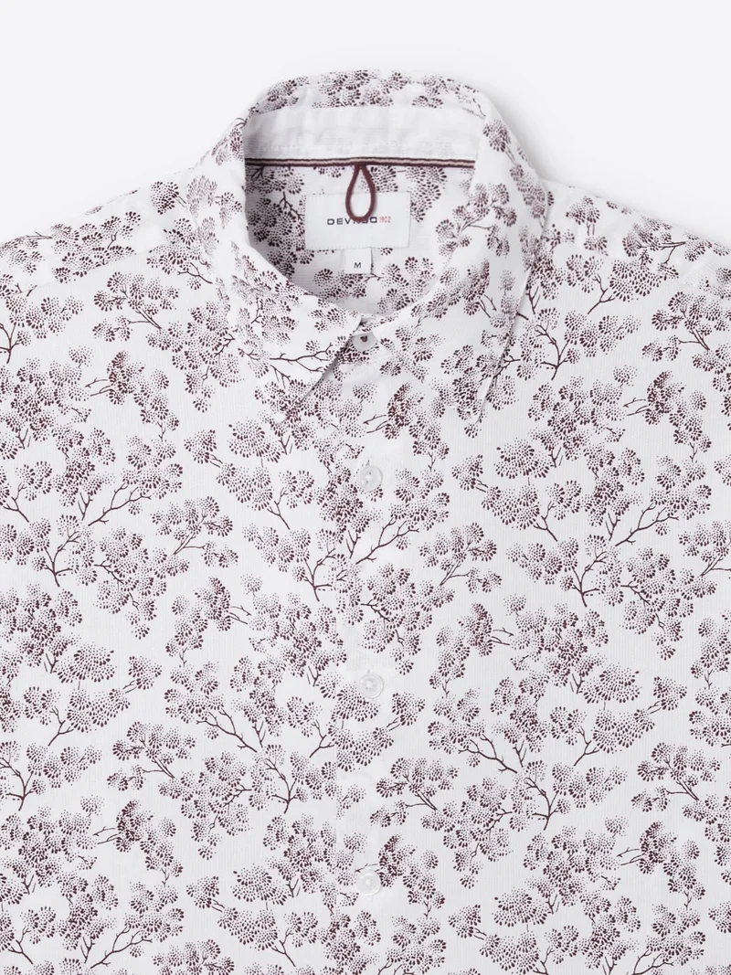 Chemise fleurie 100% coton