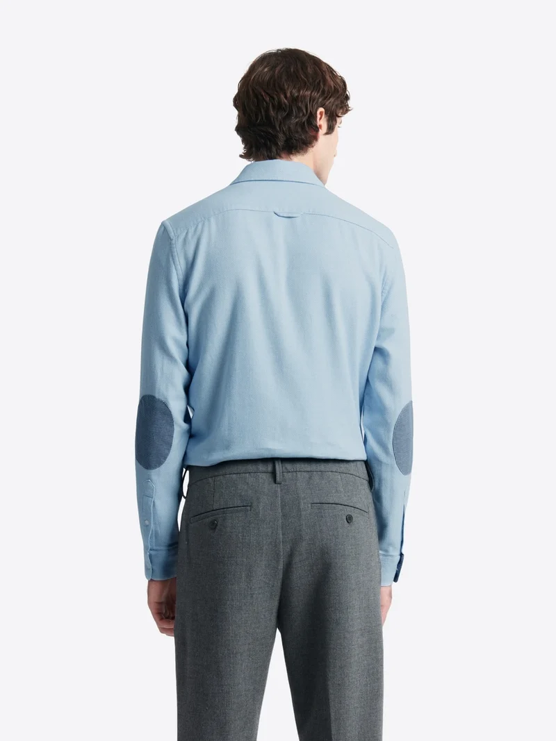 Chemise à coudières en coton