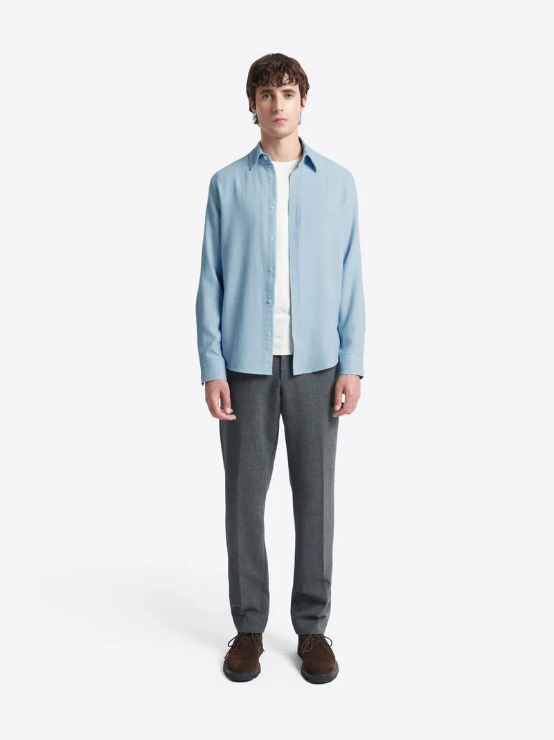 Chemise à coudières en coton
