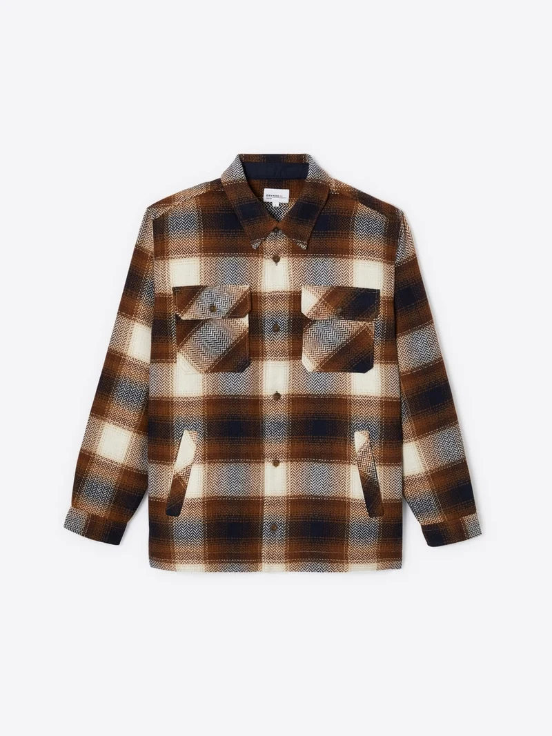 Chemise regular à carreaux