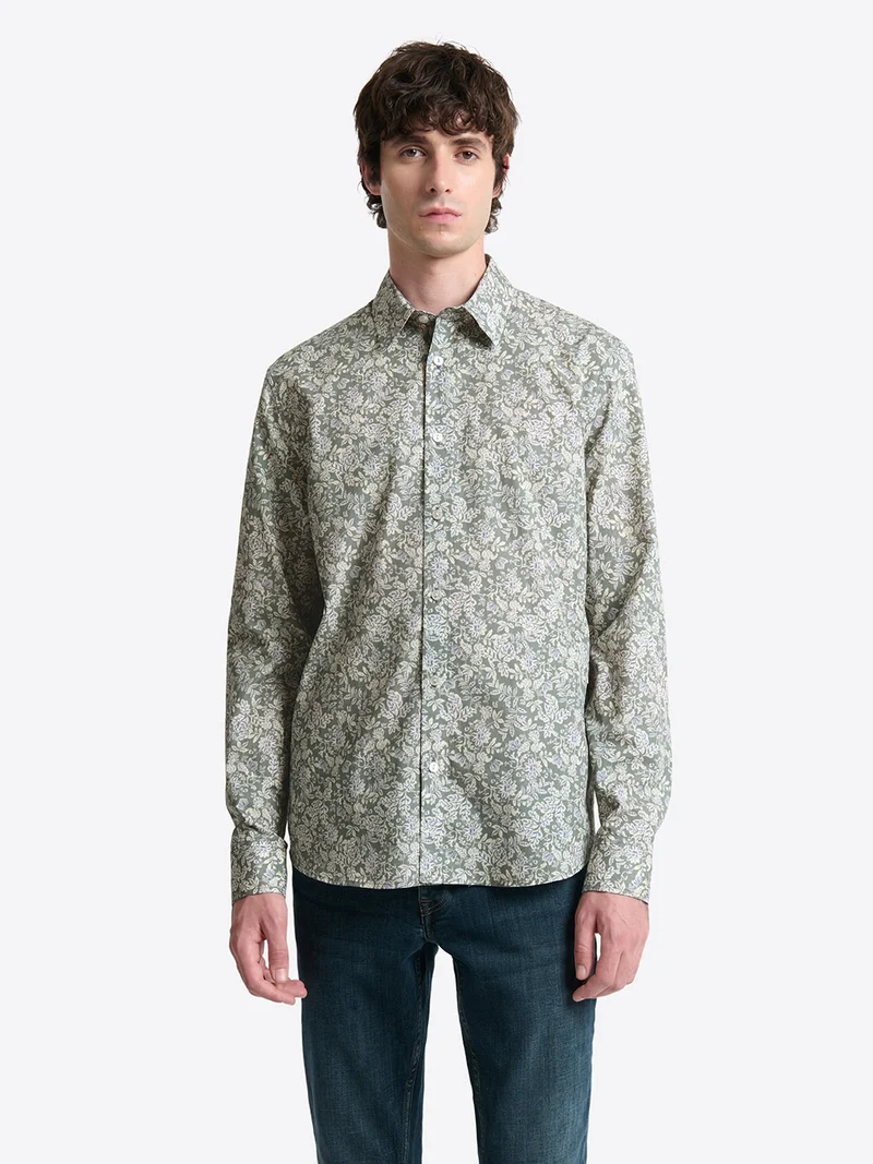 Chemise fleurie en coton