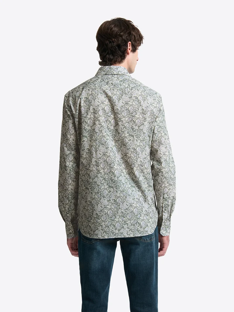 Chemise fleurie en coton