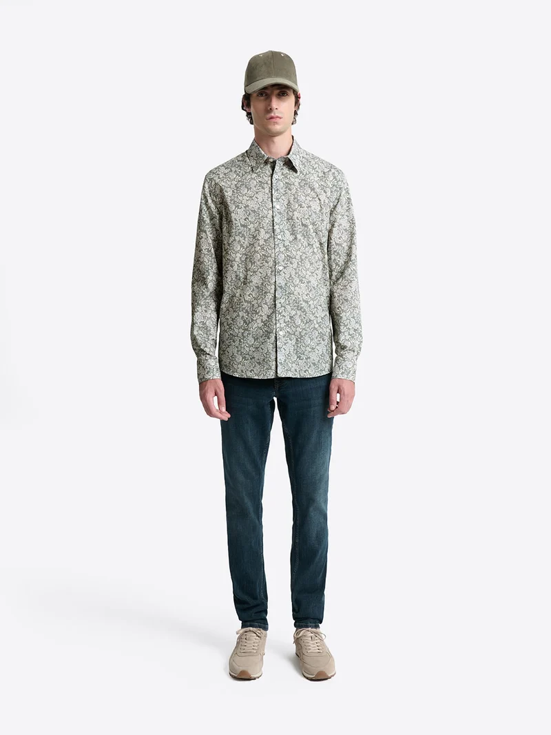 Chemise fleurie en coton