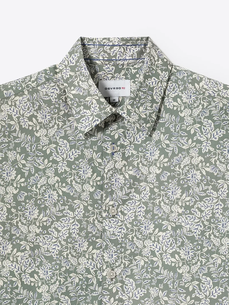 Chemise fleurie en coton