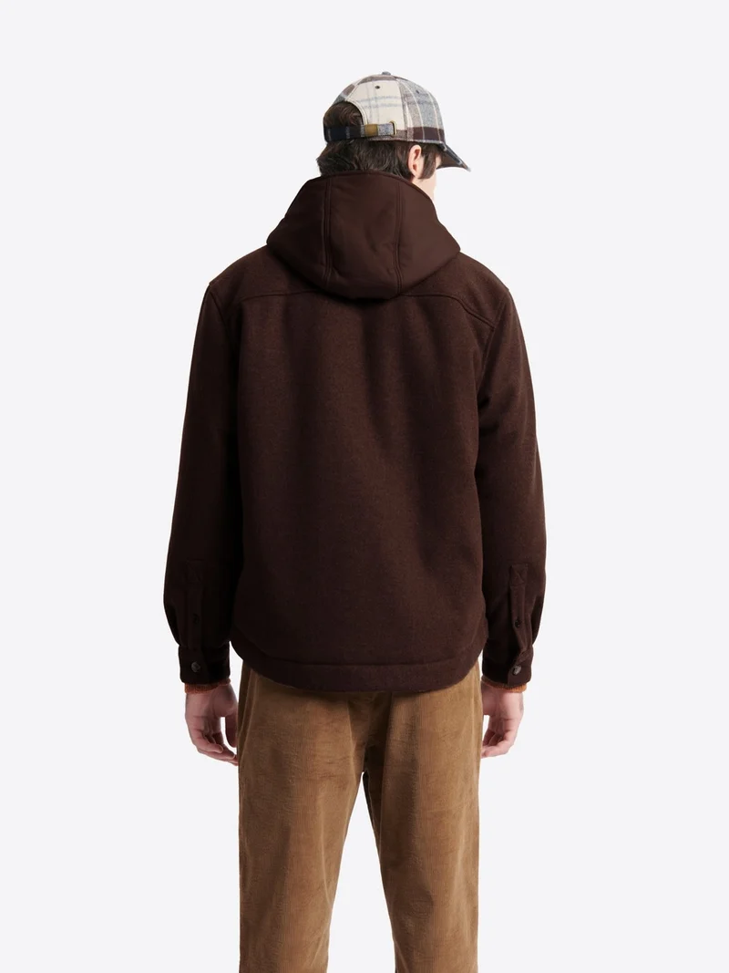 Surchemise regular à capuche amovible