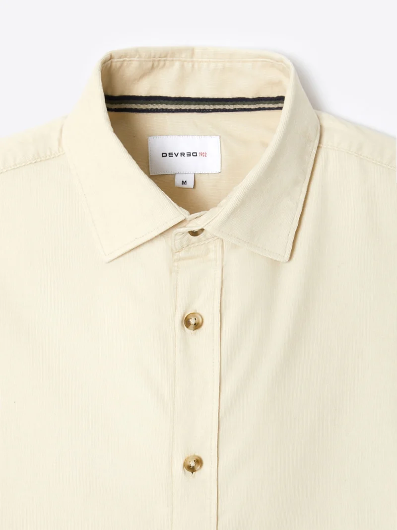 Chemise en velours 100% coton