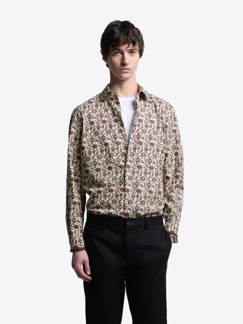 Chemise slim fleurie