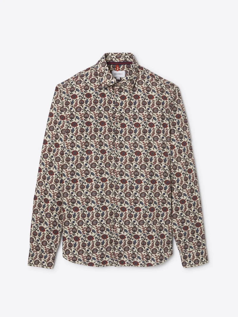 Chemise slim fleurie