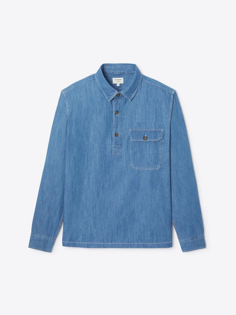 Chemise vareuse en jean - L'atelier