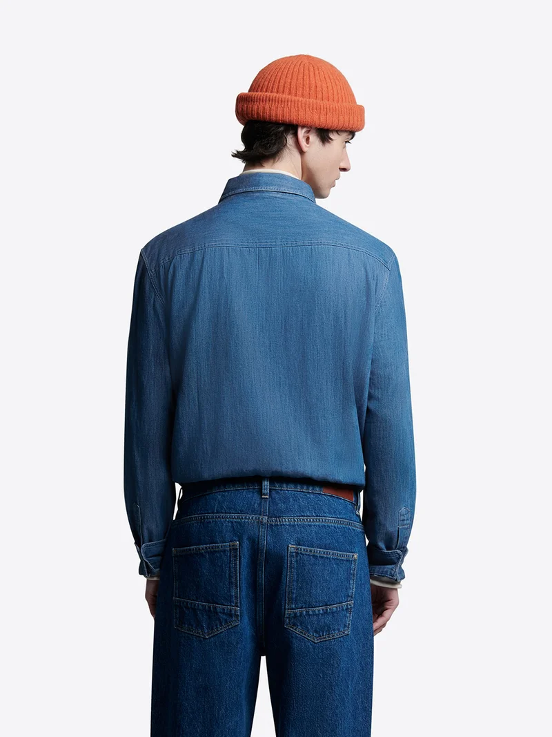 Chemise vareuse en jean - L'atelier
