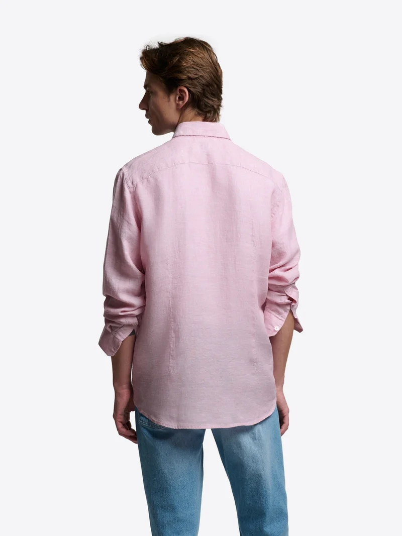 Chemise slim en lin