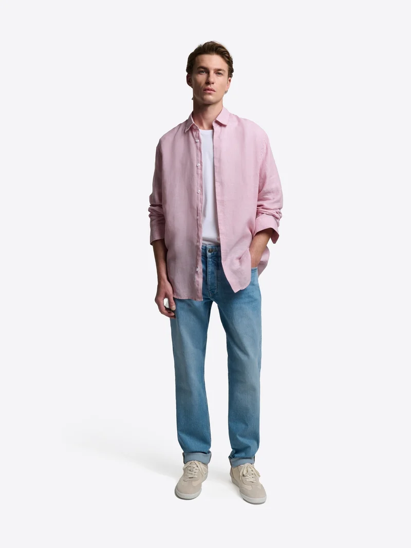Chemise slim en lin