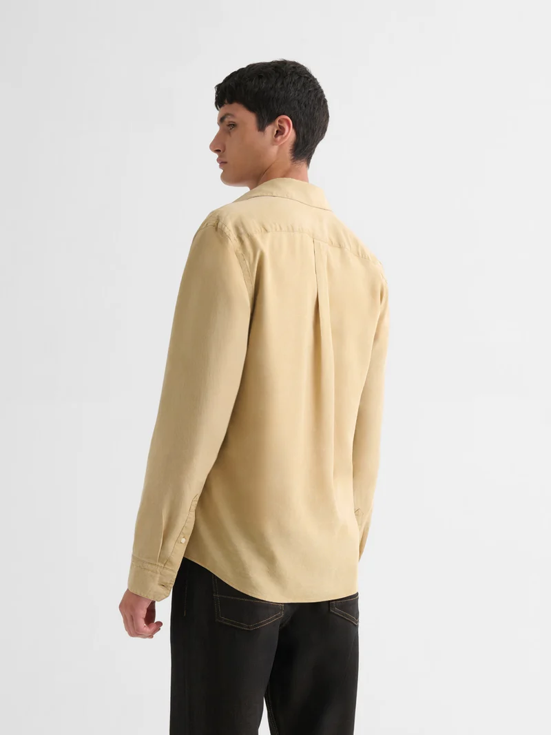 Chemise slim en lyocell