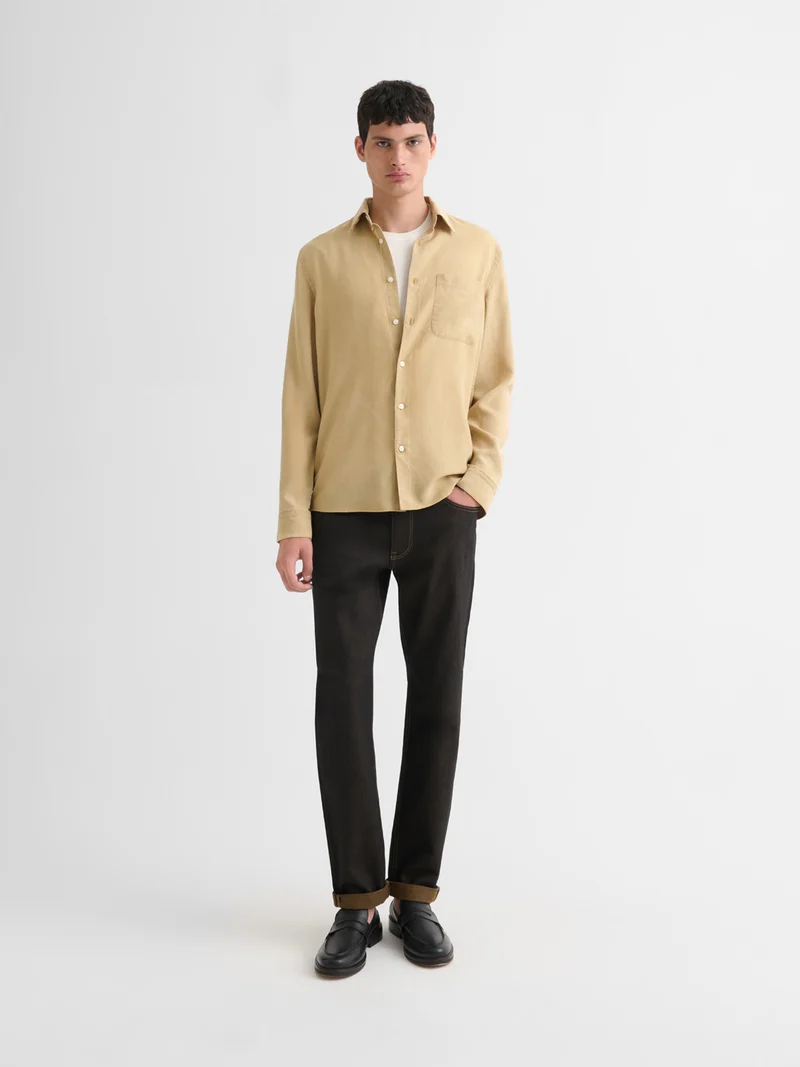 Chemise slim en lyocell