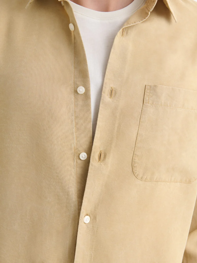 Chemise slim en lyocell