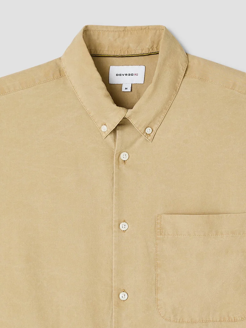 Chemise slim en lyocell