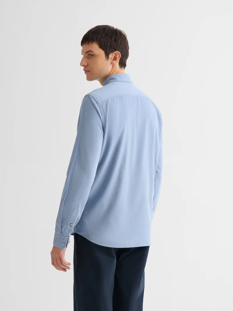 Chemise slim en velours