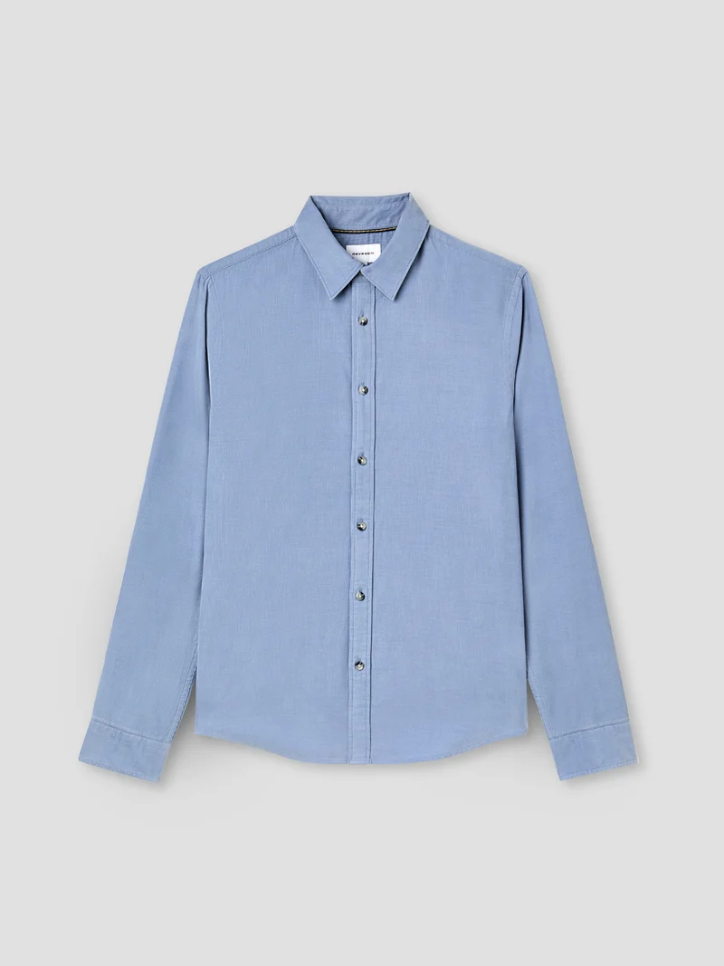 Chemise slim en velours