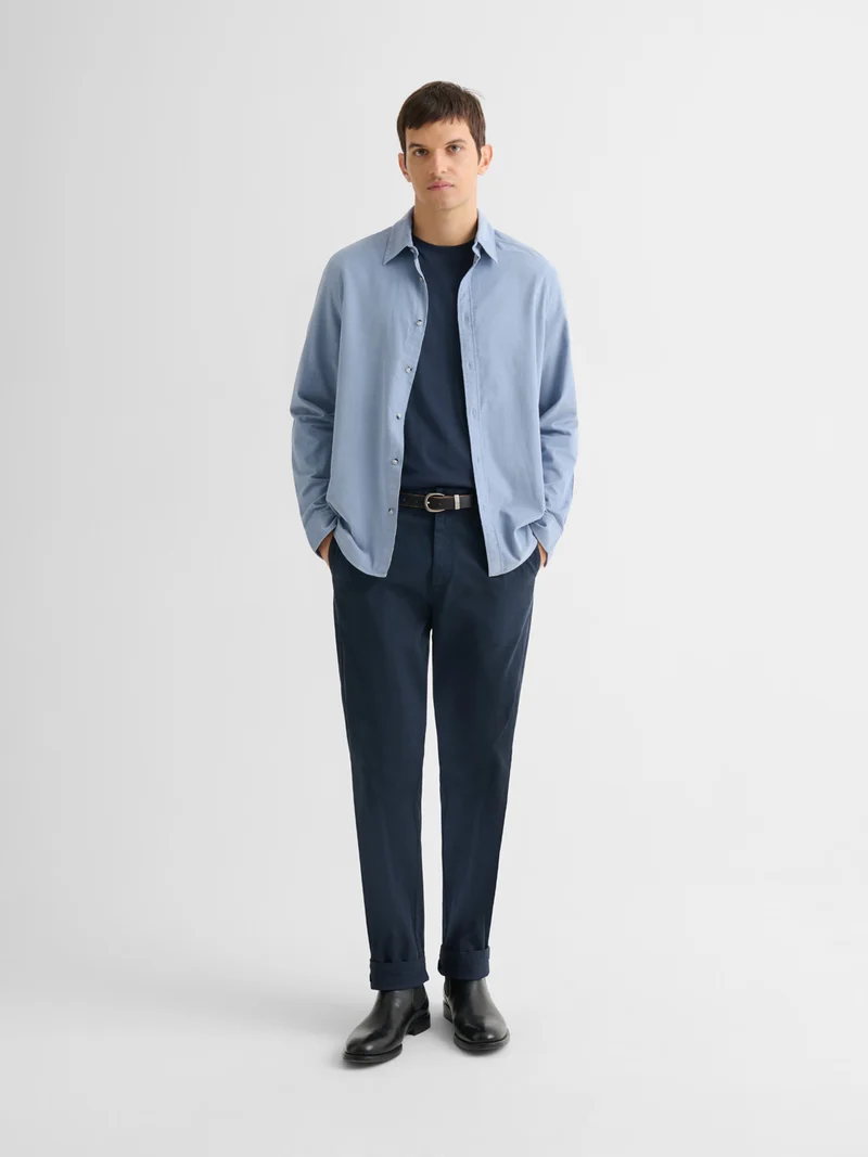 Chemise slim en velours