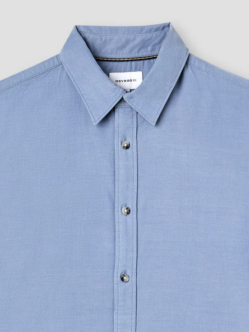 Chemise slim en velours