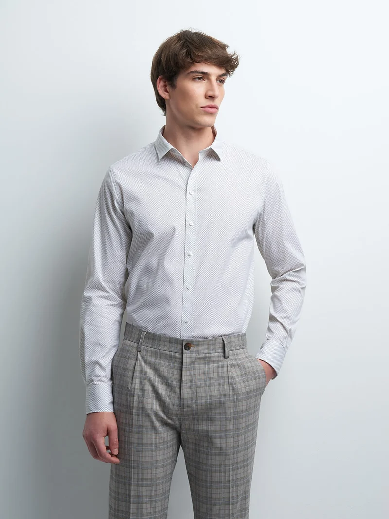 Chemise extra-slim stretch fantaisie