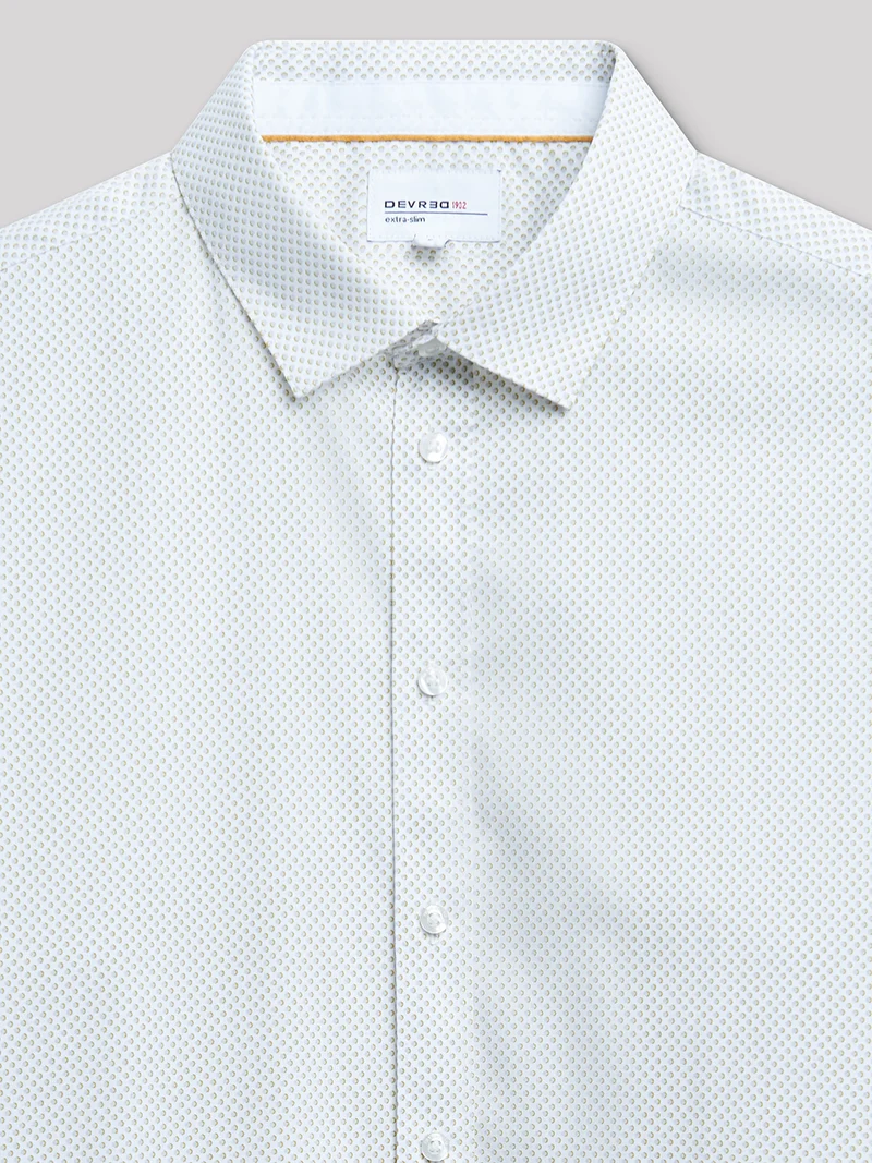Chemise extra-slim stretch fantaisie