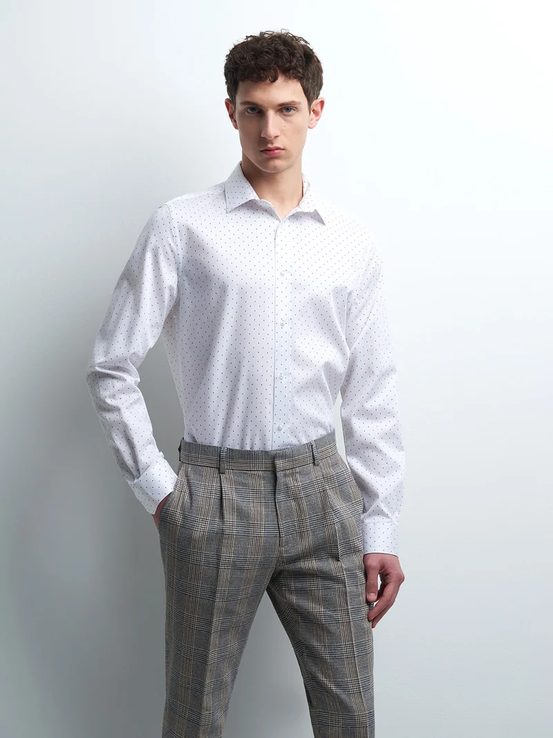 Chemise slim fantaisie