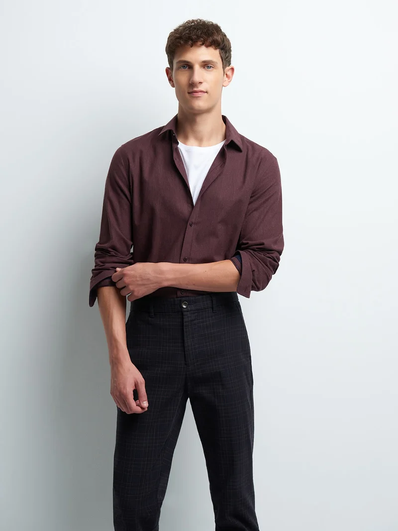 Chemise slim unie