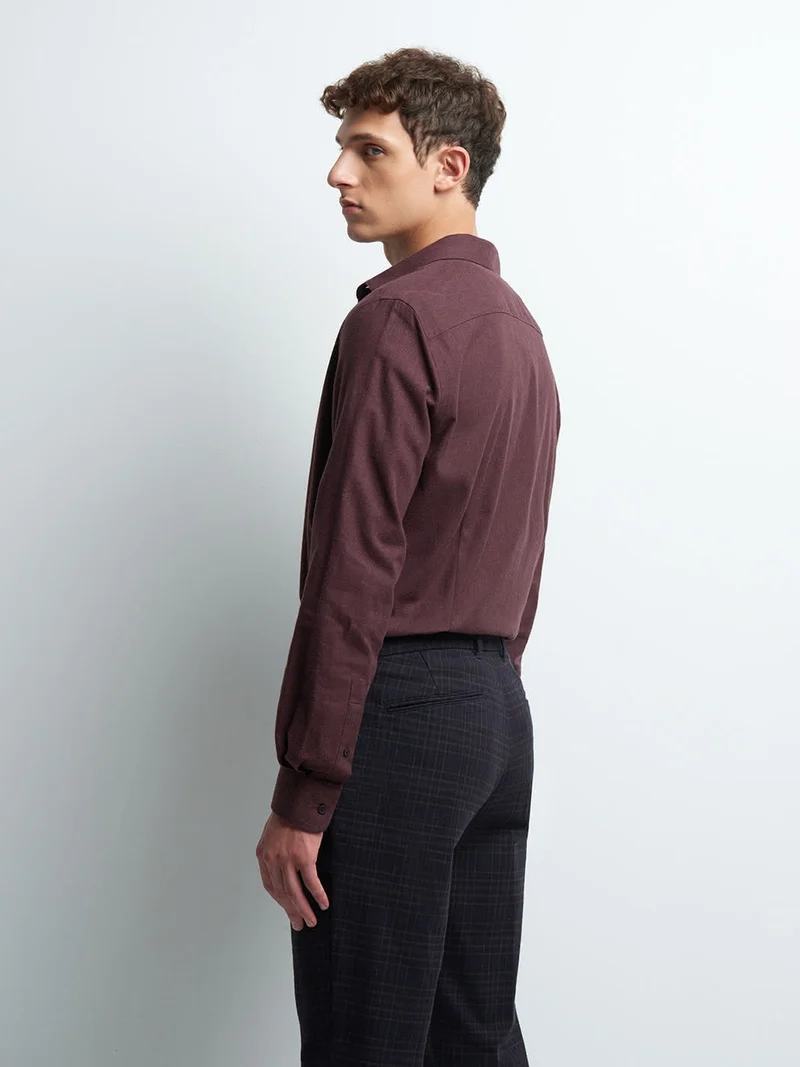 Chemise slim unie