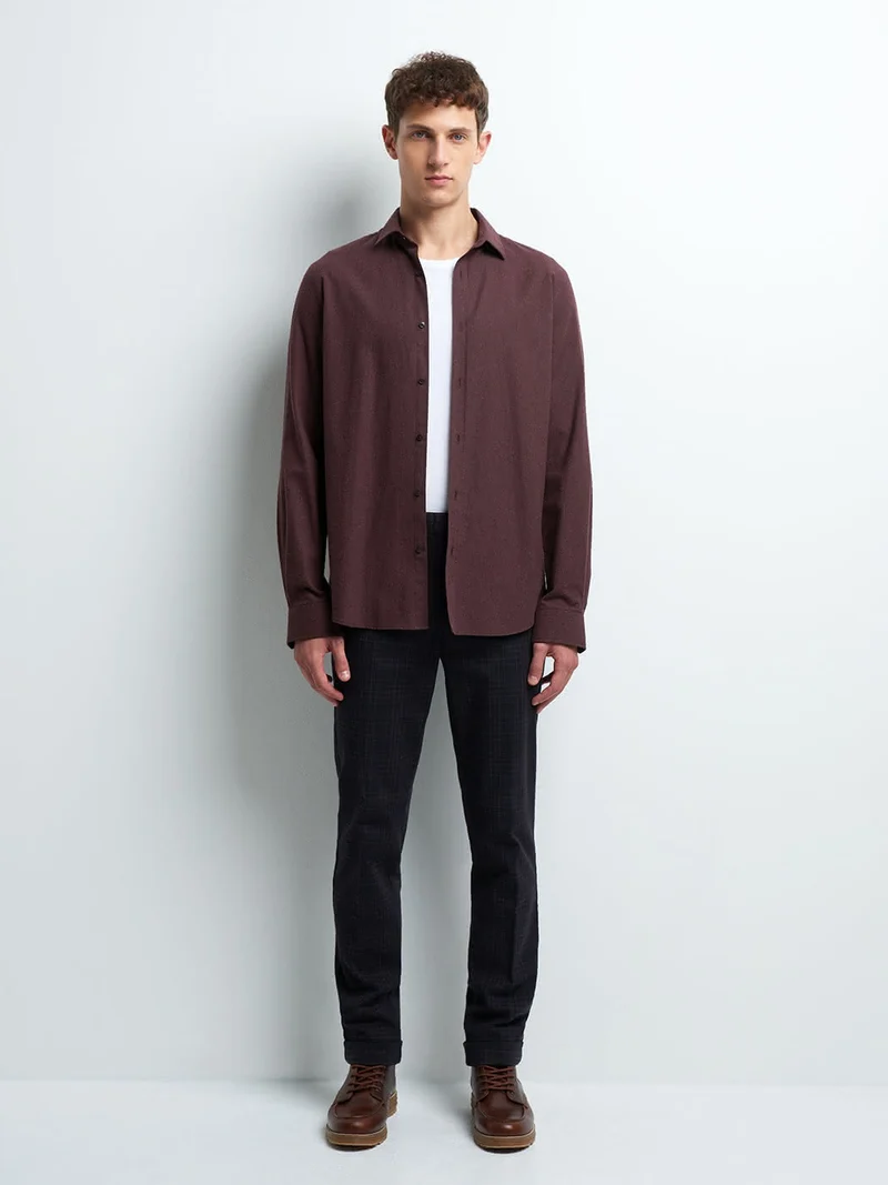 Chemise slim unie