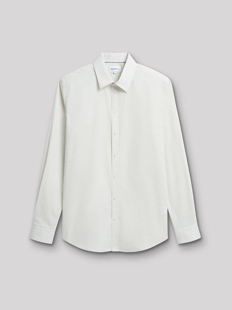 Chemise extra-slim stretch géométrique