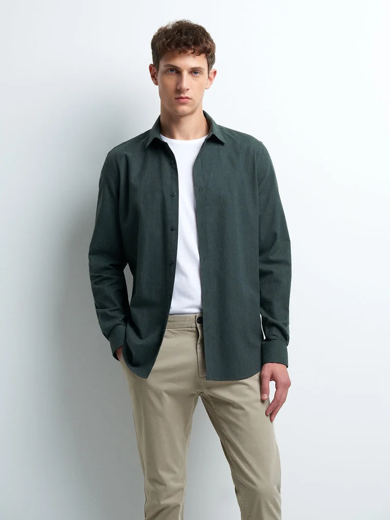 Chemise slim unie
