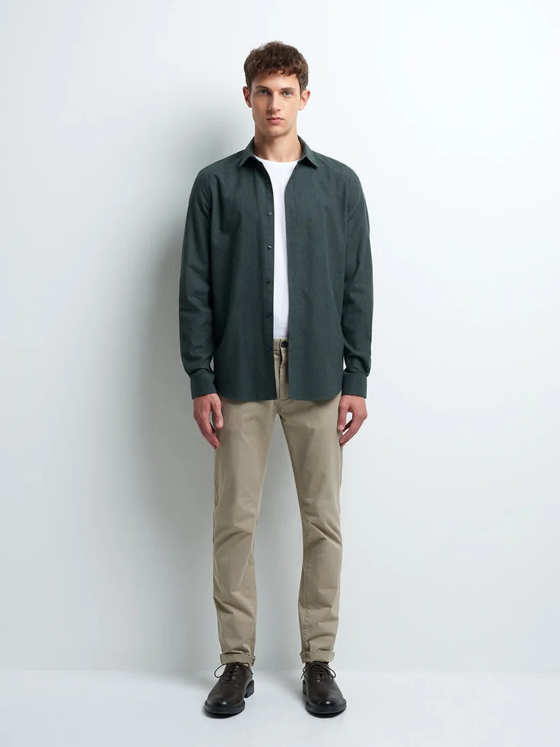 Chemise slim unie