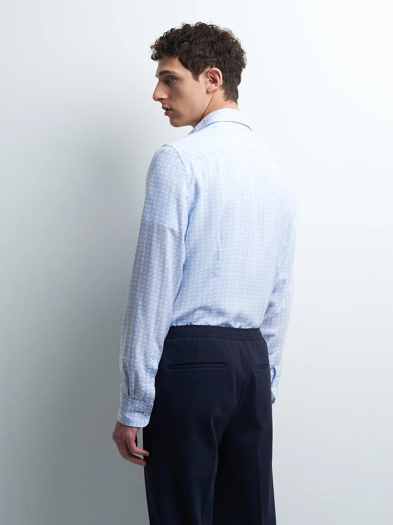 Chemise slim fleurie