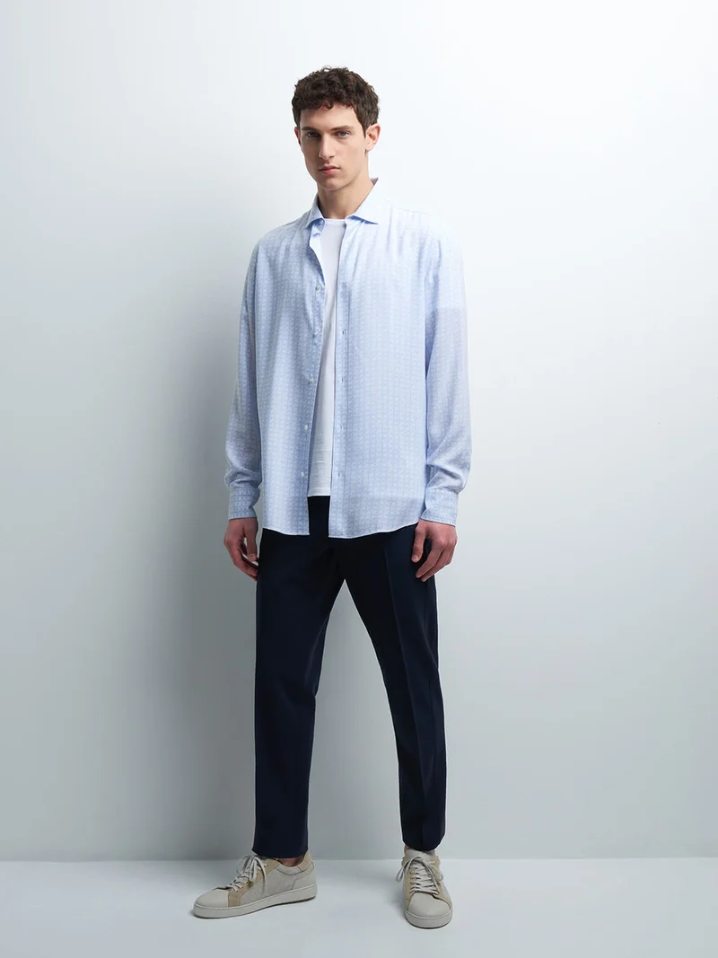 Chemise slim fleurie