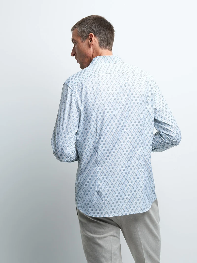 Chemise slim géométrique