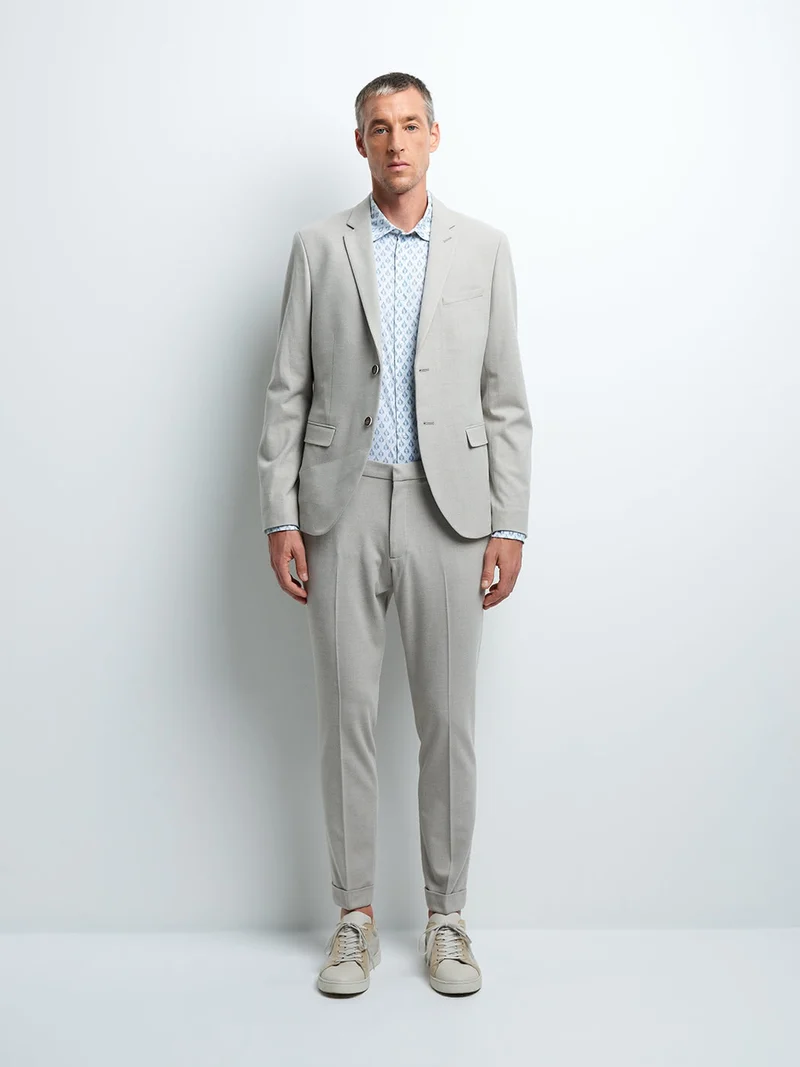 Chemise slim géométrique