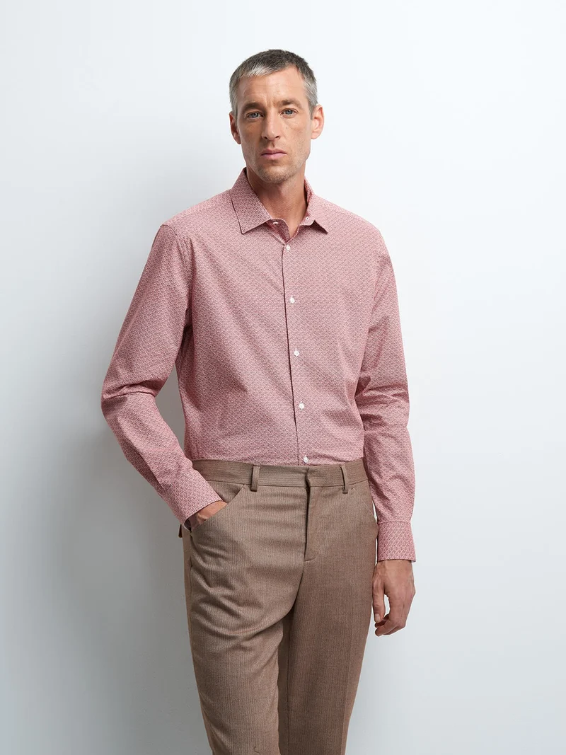 Chemise slim fleurie
